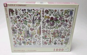 New York Puzzle Co.  Flowers 1000 piece Jigsaw Puzzle NEW/SEALED  - Picture 1 of 8