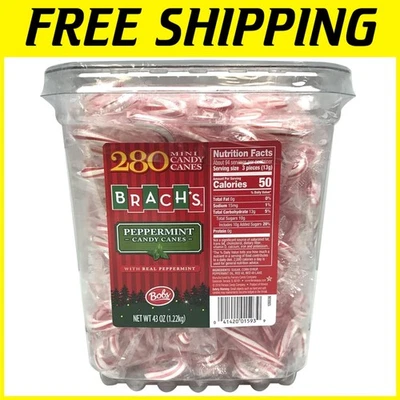 Mini bastones de caramelo de menta Brach's - 945 unidades Foto 1 de 4