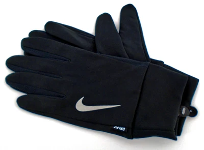 Мужские перчатки для бега Nike DRI-FIT большие черные/серебристые - Изображение 1 из 4