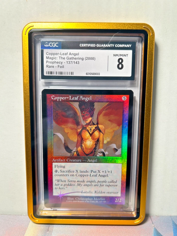 **MTG  Copper-Leaf Angel Prophecy Magic the Gathering **FOIL CGC 8 NM/MINT** - Image 1 of 2