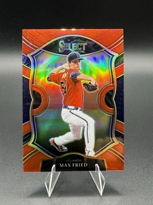 2021 Panini Select - Concourse Max Fried #7 Red Prizm /199 - Image 1 of 3
