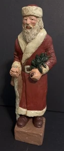 Vintage 198o’s Don Ephraim 10” Signed Woodsy Rustic Santa EUC - Picture 1 of 9