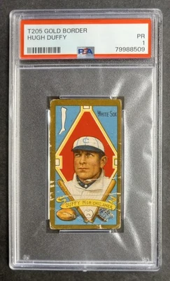 1911 T205 Gold Border - Hugh Duffy - HOF - Sweet Caporal - PSA 1 PR - Image 1 of 2
