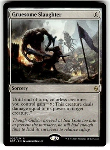 Gruesome Slaughter Battle for Zendikar Regular MTG - Picture 1 of 2