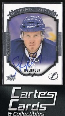Slater Koekkoek 2015-16 Upper Deck #P-91 Portraits Lightning TTM/IP Signed Auto - Image 1 of 2