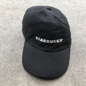 Starbucks Hat Cap Strap Back Adjustable Black Employee Workwear Work Uniform - Picture 1 of 7