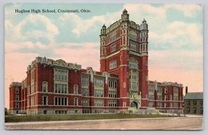 Hughes High School Cincinnati Ohio Vintage Postkarte mit geteilter Rückseite - Bild 1 von 2