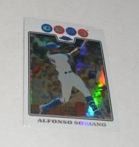 2008 TOPPS CHROM - ALFONSO SORIANO OUTFIELD CHICAGO CUBS # 44 REFRAKTOR - Bild 1 von 4