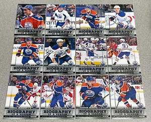 Juego de 24 cartas 2015-16 Upper Deck Biography of a Season Connor McDavid & Gretzky - Imagen 1 de 4