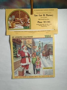 Vintage 1984 St. Joseph Calendar Low Cost RX Indianapolis IN - Picture 1 of 12