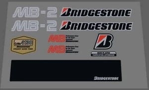 Bridgestone MB-2 complete decal set 1985 - Picture 1 of 1