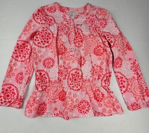 Gymboree 2013 Snowflake Glamour Cotton Corduroy Tunic Top Size 8 Pink Floral  - Picture 1 of 6
