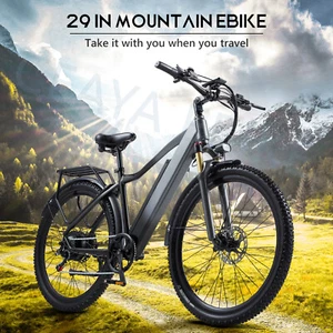 29 Zoll eBIKE 750W E-Mountainbike 48V 18AH Akku Elektrofahrrad 25km/h E Citybike - Bild 1 von 24