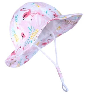 UPF 50+ Cute Baby Summer Beach Baby Girl Hats Sun Protection Infant Sun Hat A... - Picture 1 of 7