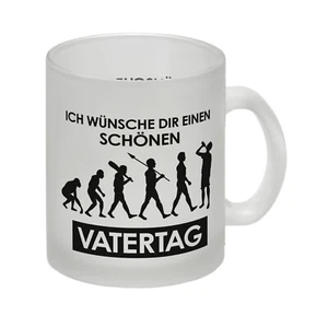 Ich wünsche dir einen schönen Vatertag Glas Tasse Evolution des Menschen - Bild 1 von 6