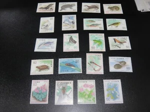 Japan 1974 Sc#1170/1321 Tier, Vögel, Blume Komplettset neuwertig xf - Bild 1 von 1