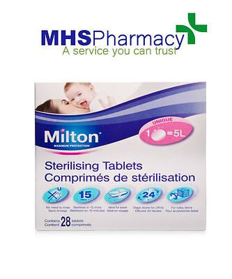 3 Packs Milton Sterilising Pack Of 28 Tablets Steriliser For Cold Water • 10.99£