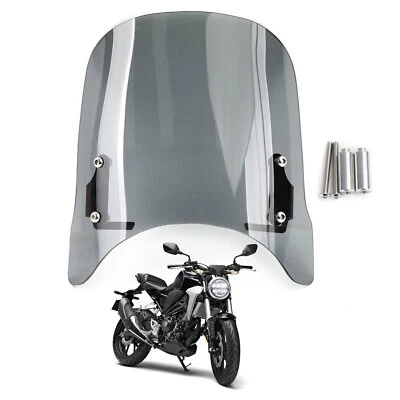 Windshield Windscreen Protector for Honda CB125R CB250R CB300R 2018-2020 Gray A Foto 1 de 4