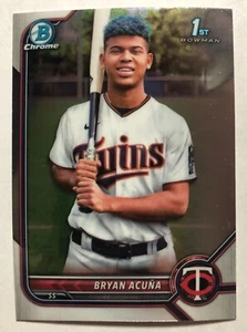 2022 Bowman Chrome Prospect 1st #BCP-151 / RC Bryan Acuna Minnesota Twins. - Bild 1 von 2