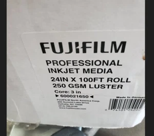 Fujifill Professional Injet Media 24IN x 100FT Roll 250 GSM Luster 600021650 - Picture 1 of 2