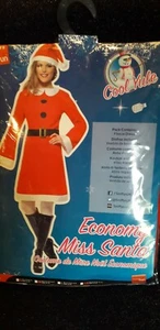LADIES SEXY MISS SANTA CHRISTMAS COSTUMES XMAS SANTA LITTLE HELPER ELF Medium - Picture 1 of 1