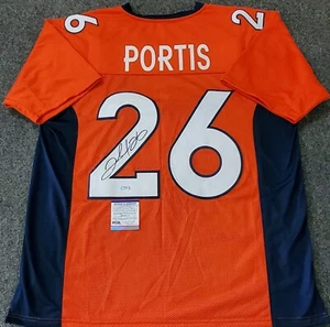 DENVER BRONCOS CLINTON PORTIS AUTOGRAPHED SIGNED JERSEY PSA COA - Picture 1 of 3