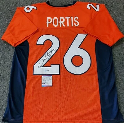 DENVER BRONCOS CLINTON PORTIS AUTOGRAPHED SIGNED JERSEY PSA COA    - Image 1 of 3
