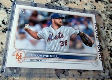 TYLOR MEGILL 2022 Topps Rookie Card RC Logo New York Mets 3-0 HOT🔥🔥🔥🔥🔥$$$