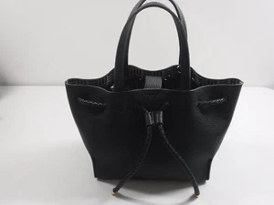 Anne Klein small black handbag purse w top handle or crossbody - Picture 1 of 6