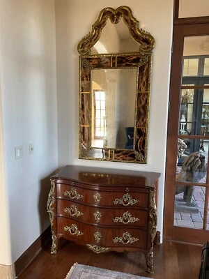 Venetian Rococo Ralph Lauren Mahogany Commode and Mirror - Absolutely Fabulous! - Image 1 of 4