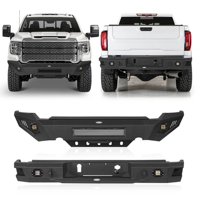 Steel Front Bumper or Rear Bumper w/Led Lights for GMC Sierra 2500 HD 2020-2023 - Image 1 of 4
