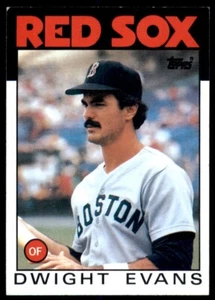 1986 Topps Baseball #60 Dwight Evans - Picture 1 of 2