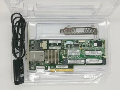 HP 633537-001 P222 2GB FBWC 1-Port PCI-E SAS RAID Controller +Battery 654873 - Image 1 of 4