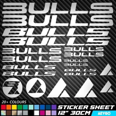 20x STIERE Vinyl Aufkleber Sticker Blatt Fahrrad Rahmen Radfahren Fahrrad MTB MX - Bild 1 von 3