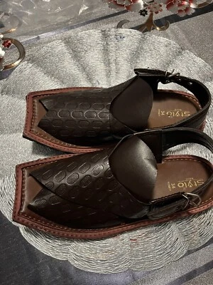 Niños Peshwari Chapal Zapatos Paquistaníes Zapatos Tradicionales Talla 34 (Us 4), EID Foto 1 de 4