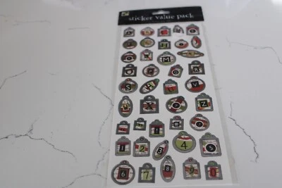 Troquelados con una vista alfabeto y etiquetas numéricas paquete de valor álbumes de recortes manualidades Foto 1 de 4