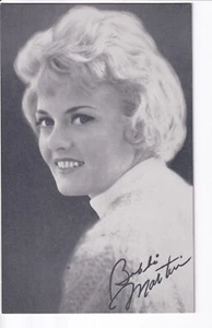 Bobbi Martin Arcade Karte Reklametafel Vintage 1960er Jahre - tolle Form! - Bild 1 von 2
