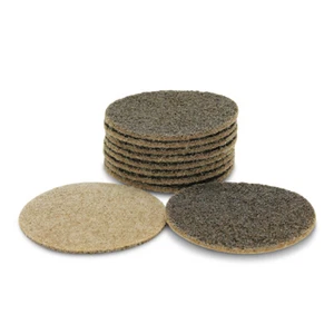 10 Pack - 5" Hook and Loop Surface Conditioning Sanding Discs, Tan - Coarse - Picture 1 of 7