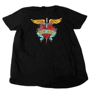 BON JOVI T-Shirt Heart Dagger Offical 2018 Bandmerch Womens Size 16 - Picture 1 of 9