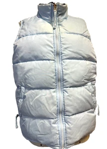 Cole Brook Down Puffer Vest blue reversible womens size M - Picture 1 of 15