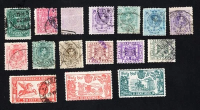 Spain 1905-21 group of stamps used/MH CV=10.6$ - Image 1 of 2