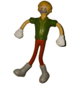 2002 Gepetto Bendable 5.5" Bendy Vinyl Figure McDonalds Miramax Pinocchio Movie - Picture 1 of 2