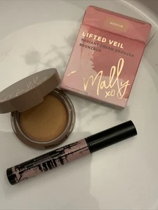 Mally Lifted Veil Radiant Cream Bronzer In Shade MEDIUM & Open Up Black Mascara - Picture 1 of 4