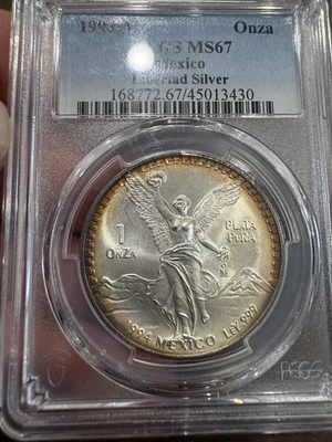 1994 Mexico Toned Libertad 1 Onza - Image 1 of 2