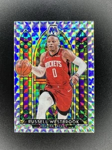 2019-20 Panini Mosaic Russell Westbrook #2 Stained Glass Rockets Case Hit SSP - Bild 1 von 10