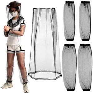 5Pcs Anti Mosquito Netting Suit, Mosquito XL Head Hat with Mesh Net, Arm and ... - Picture 1 of 7