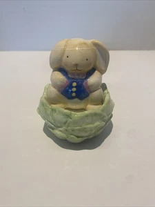 PAPEL Coniglietto Impilabile Coniglio Lattuga Sale Pepe Shaker Pasqua Primavera - Foto 1 di 6