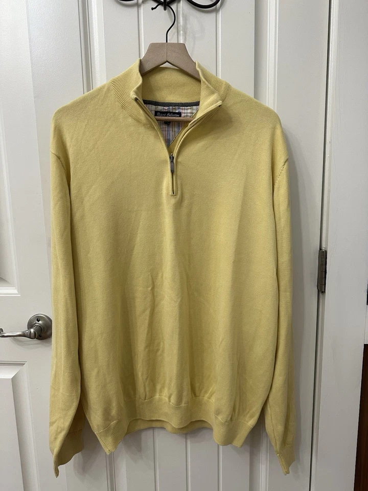 Report Collection Yellow Quarter Zip-Up Sweater NWT sz XXL lightweight - Image 1 of 4