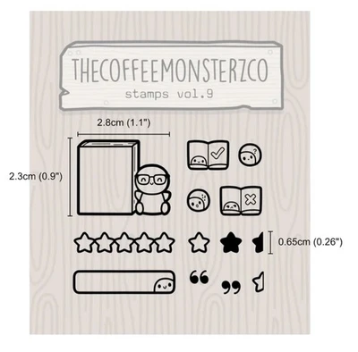 new tcmc the coffee monsterz co volume 9 stamp collection set
