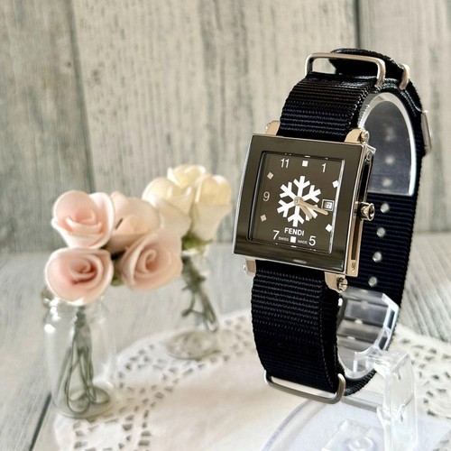 Orologio Fendi 6200G Quadrato Raro Funzionante Originale Pulito